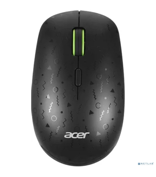 Мышь беспроводная Acer OMR307 черный, 1600 dpi, радиоканал, USB, кнопки - 4