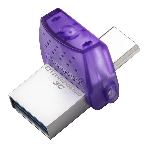 Флешка USB Kingston DataTraveler microDuo 3C (DTDUO3CG3/256GB), 256Gb, USB 3.2 Gen 1/Type-C, R/W 200/15, фиолетовый, фото9