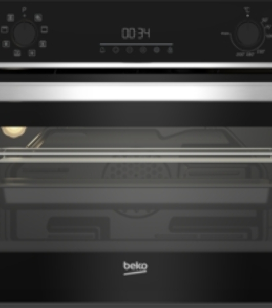 Духовой шкаф электрический Beko BBCM13300X, черный/серебристый