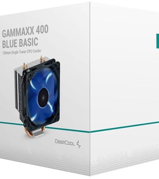 Кулер Deepcool GAMMAXX 400 BLUE BASIC серебристый 120мм алюминий+медь 1500rpm 30db 4-pin 130W 154мм