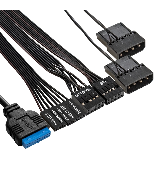 Компьютерный корпус Minitower ExeGate mEVO-7803-XP400 (mATX, БП XP400 с вент. 12см, 2*USB+1*USB 3.0, HD аудио, черный, 2 вент. 12см с RGb подсветкой)