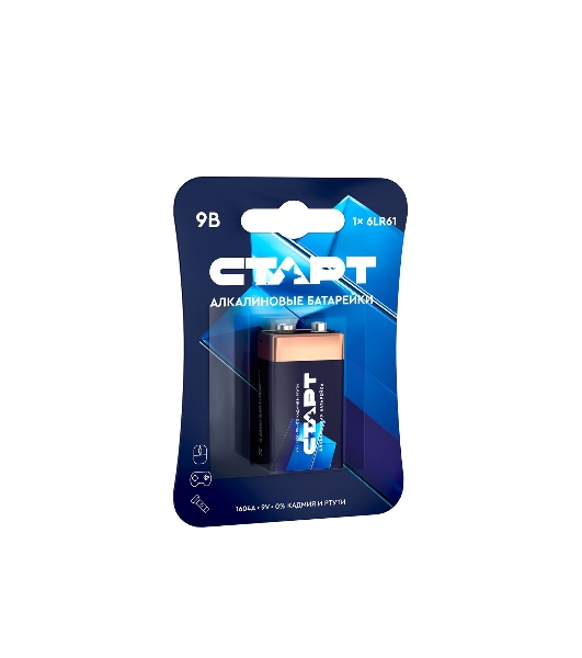 Батарейка СТАРТ 6LR61-BL1 10/200 (1 шт)