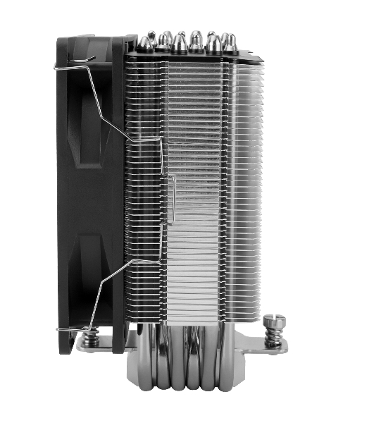 Кулер для процессора Thermalright Burst Assassin 120 SE черный/серебристый (4-pin PWM, 148мм, Al/Cu, 6x6мм, 1x120мм, 66.17CFM, 25.6dBA, 1550RPM, S: 1851/1700/1200/115X, AM5/AM4)