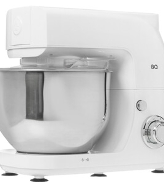 Планетарный миксер BQ MX520 White. Макс. мощность: 1600 Вт, Регулировка скорости: 6 скоростей + импульсный режим