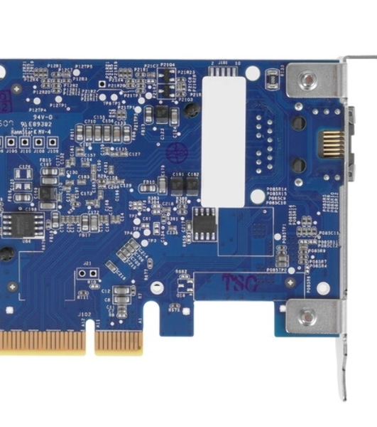 Сетевая карта Synology M.2 SSD-NVME adapter M.2 2110/2080,2 slots m.2 key, 10 Gigabit port RJ-45, PCIe 3.0 x8 adapter (FH bracket)'