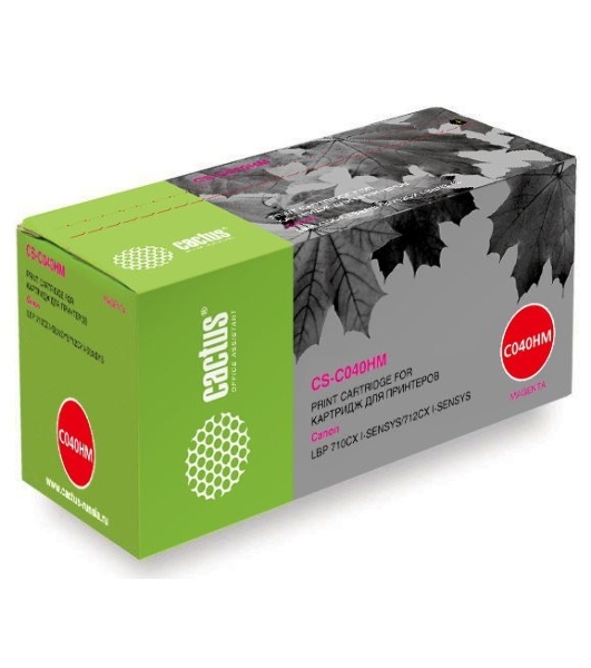 Картридж лазерный Cactus CS-C040HM пурпурный (10000 стр.) для Canon LBP 710CX I-SENSYS/712CX I-SENSYS
