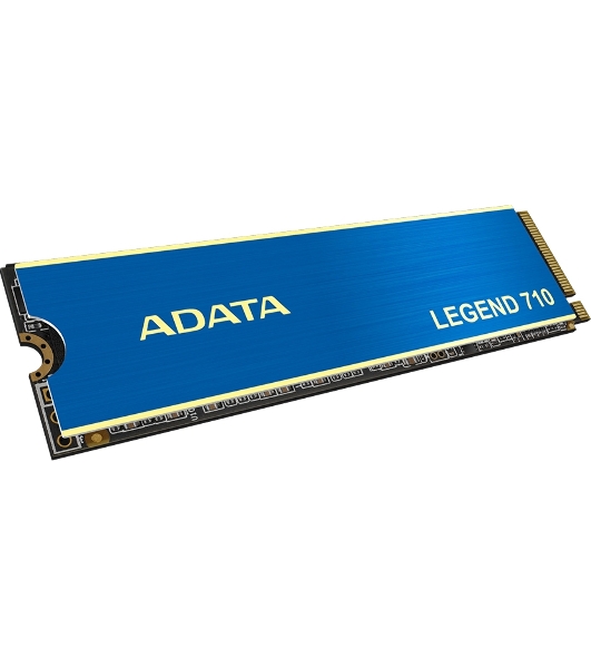 Накопитель SSD ADATA LEGEND 710, 256Gb, PCIe 3.0 x4, M.2 2280, NVMe, R/W 2100/1000, с радиатором