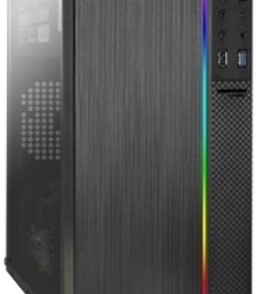 Компьютерный корпус Minitower ExeGate mEVO-9301-EVO800 (mATX, БП EVO800RGb с вент. 12см, с окном, 2хUSB+1хUSB 3.0, HD аудио, черный, с RGb подсветкой)