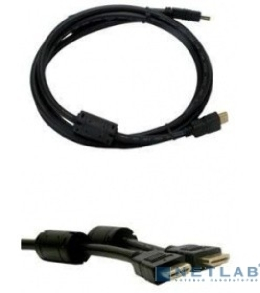 Кабель аудио-видео Buro HDMI (m)/HDMI (m) 1.8м. феррит.кольца черный