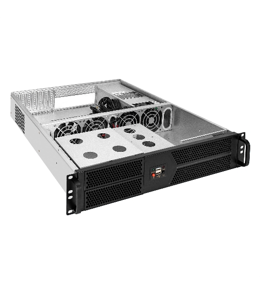 Серверный корпус ExeGate Pro 2U550-04 (RM 19', высота 2U, глубина 550, БП 2U-500ADS, 2*USB)