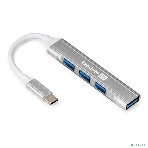 USB-концентратор 4-в-1 ExeGate DUB-3213C (кабель-адаптер USB3.0 Type-C --> 3xUSB2.0, 1xUSB3.0, Plug&Play, серебристый), фото6