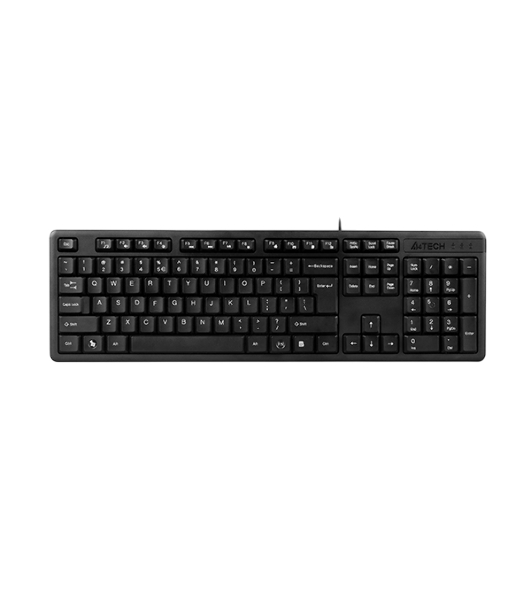 Клавиатура проводная A4Tech KK-3, USB, черный