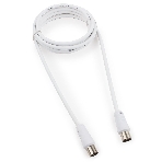Кабель телевизионный Cablexpert CCV-515-W, Coaxial M/F, белый, 1.8м, фото 1