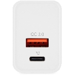 Сетевое зарядное устройство Digma DGW2D 20W 3A+1A (PD+QC) USB-C/USB-A универсальное белый, фото2