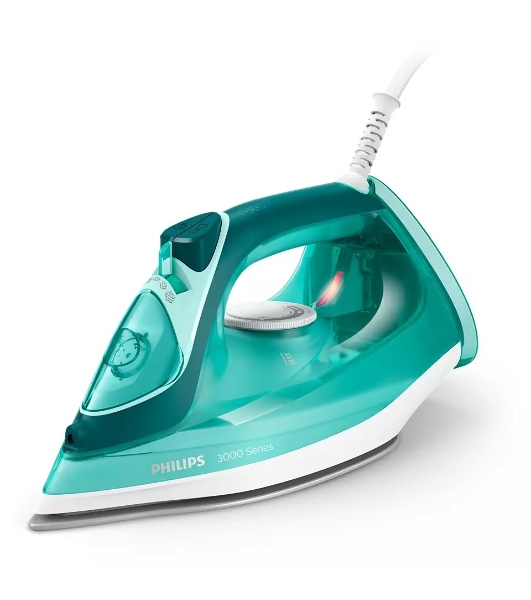 Утюг Philips DST3030/70 бирюзовый, 2400 Вт, 40 г/мин, 180 г/мин, 300 мл