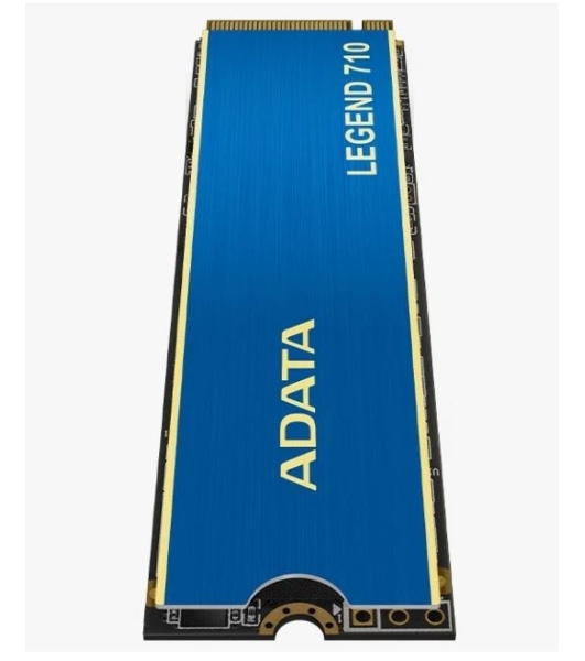 Накопитель SSD ADATA LEGEND 710, 256Gb, PCIe 3.0 x4, M.2 2280, NVMe, R/W 2100/1000, с радиатором