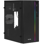 Компьютерный корпус Minitower ExeGate mEVO-9301-EVO800 (mATX, БП EVO800RGb с вент. 12см, с окном, 2хUSB+1хUSB 3.0, HD аудио, черный, с RGb подсветкой), фото9
