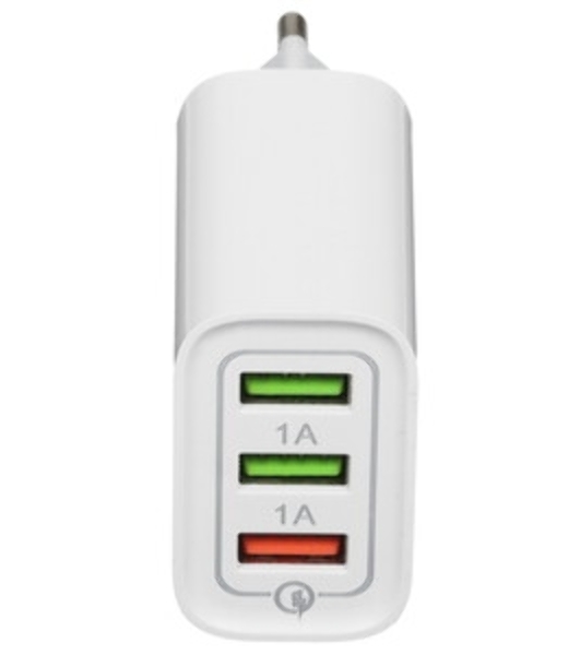 Сетевое зарядное устройство Rexant 2 x USB, 5V, 2.4 A, белое