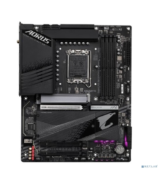 Материнская плата Gigabyte Z790 AORUS ELITE AX, LGA 1700, Intel Z790, 4xDDR5, 6xSATA, 4xM.2, 1xPCI-E 5.0 x16, 1xPCI-E 3.0 x4, 1xDP, 1xHDMI, 1x 2.5Gb LAN, 2xUSB-A 2.0, 3xUSB-A 3.2 Gen 1, 2xUSB-A 3.2 Gen 2, 1xUSB-C 3.2 Gen 2x2, 7.1, ATX