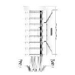 Кулер для процессора PCCooler RZ400 V2 WH белый 120мм алюминий+медь 2000rpm 32db 4-pin 230W 155мм, фото2