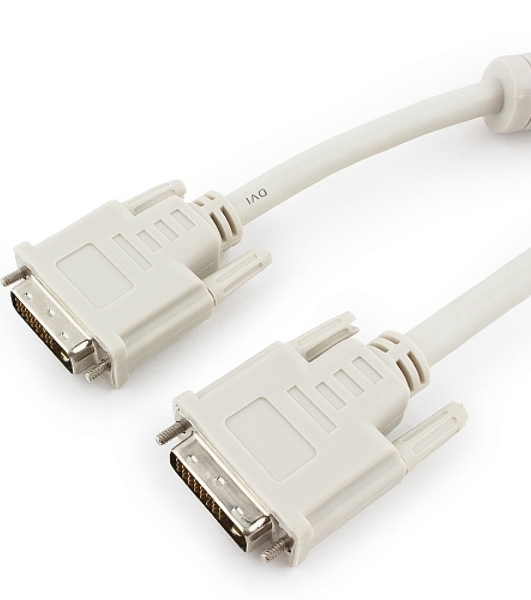 Кабель DVI-D dual link Gembird/Cablexpert CC-DVI2-10M, 25M/25M, 10м, экран, феррит.кольца, пакет