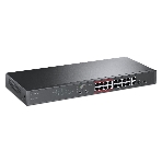 Коммутатор TP-LINK TL-SL1218MP Неуправляемый коммутатор PoE на 16 портов 10/100 Мбит/с и 2 гигабитных порта, фото4