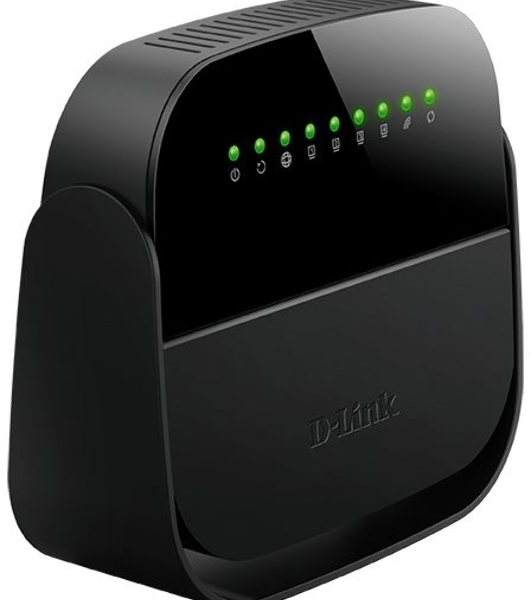 Роутер беспроводной D-Link DSL-2640U/R1A ADSL2+ черный ANNEX А