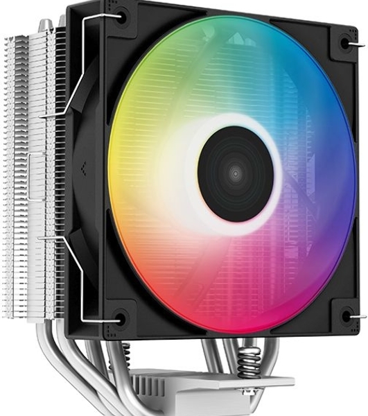 Кулер для процессора DEEPCOOL AG400 LED черный, 120 мм, алюминий/медь, 2000 об/мин, 31.6 дБ, 4 pin, 220 Вт, 150 мм