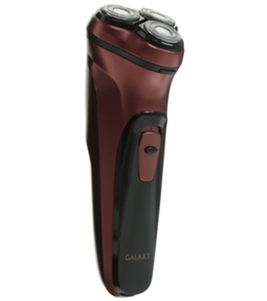 Электробритва Galaxy Line GL 4209, серебряный с черным, роторная, аккумуляторная, 5 Вт, Li-Ion аккумулятор емкостью 600 мА*ч, время непрерывной работы до 1,5 ч, ножи из нержавеющей стали, 3 независимые плавающие головки, возможность промывки бреющего блока, индикатор заряда и работы, встроенный триммер для подравнивания висков, USB зарядка