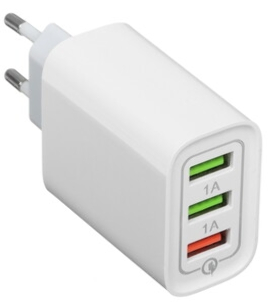 Сетевое зарядное устройство Rexant 2 x USB, 5V, 2.4 A, белое