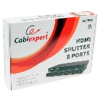 Разветвитель HDMI Cablexpert DSP-8PH4-03, HD19F/8x19F, 1 компьютер => 8 мониторов, Full-HD, 3D, 1.4v, каскадируемый, фото4