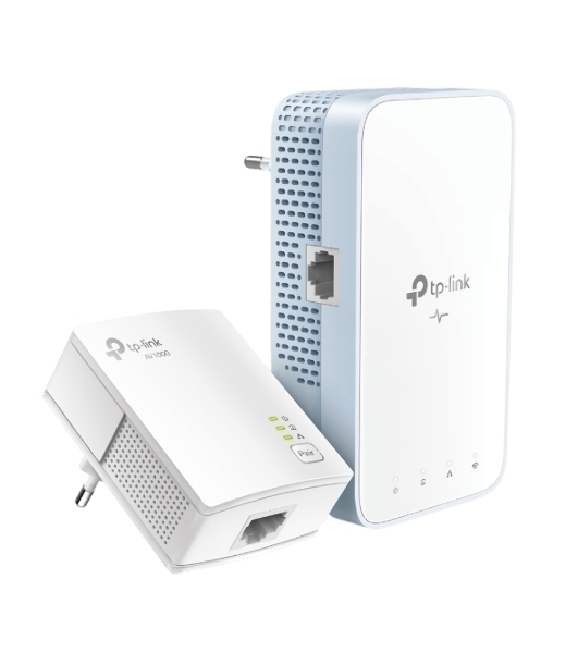 Комплект гигабитных TP-Link Wi‑Fi Powerline адаптеров AV1000 Gigabit Powerline ac Wi-Fi Kit, Dual band 802.11ac Wi-Fi - AC750 dual band Wi-Fi (433Mbps on 5GHz & 300Mbps on 2.4GHz)(TL-WPA7517 & TL-PA7017)