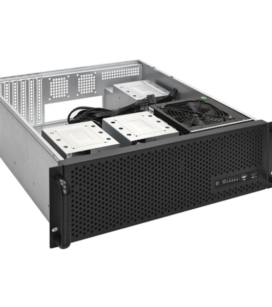 Серверный корпус ExeGate EX293915RUS Pro 3U450-09 (RM 19', высота 3U, глубина 450, БП 400ADS, USB)