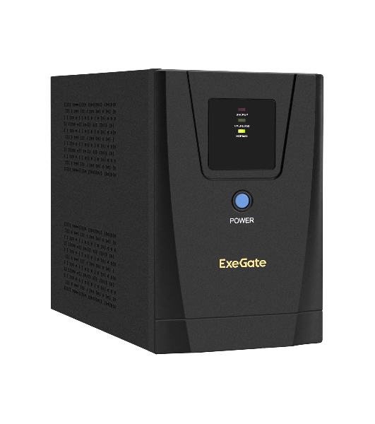 Источник бесперебойного питания ExeGate EX292802RUS SpecialPro UNB-1600.LED.AVR.2SH.3C13.USB 1600VA/950W, LED, AVR, 2*Schuko+3*C13, USB,съемн.кабель, металлический корпус, черный