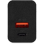 Сетевое зарядное устройство Digma DGW2D 20W 3A+1A (PD+QC) USB-C/USB-A универсальное черный, фото2