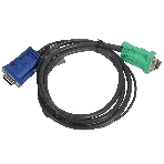 Кабель KVM ATEN 2L-5201U USB(тип А Male)+HDB15(Male) <-> SPHD15(Male) 1,2м., черный., фото2