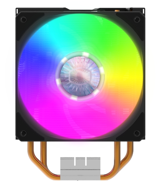 Кулер для процессора Cooler Master Hyper 212 LED Turbo ARGB черный, 120 мм, алюминий/медь, 1800 об/мин, 27 дБ, 4 pin, 160 Вт, 159 мм