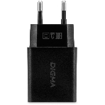 Сетевое зарядное устройство Digma DGW2D 20W 3A+1A (PD+QC) USB-C/USB-A универсальное черный, фото 1