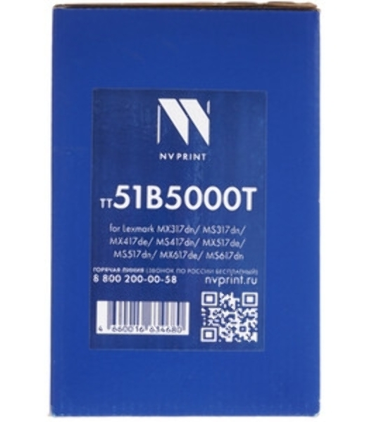 Картридж NVPrint совместимый NV-51B5H00 для Lexmark MS417dn/MX417dn/MS517dn/MX517de/MS617dn/MX617de (8500k)