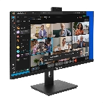 Монитор 27' ExeGate SuperView EA2707CA IPS 2560x1440, 75 Гц, 5 мс, 16:9, 250 кд/м², HDMI 2.0, DP, 3.5 Jack, USB Hub, динамики (2x2 Вт), веб-камера (2 Мп), FreeSync, черный, фото24