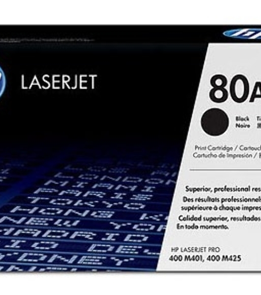 Картридж лазерный HP 80A (CF280A) черный для LaserJet Pro 400 M401/M425 2700 стр.