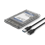 Внешний бокс 2.5 SATA Netac WH11 USB 3.0 NT07WH11-30CC слайд прозрачный корпус, фото3