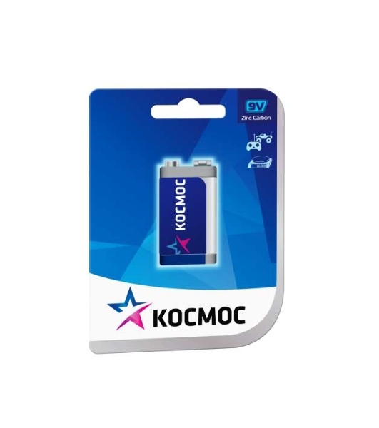 Элемент питания Космос солевой 'крона' 6F22 (1S)
