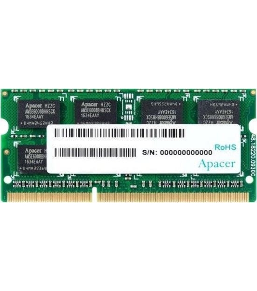 Оперативная память Apacer, DDR3, 8GB (1x8GB), 1600MHz, CL11, SO-DIMM