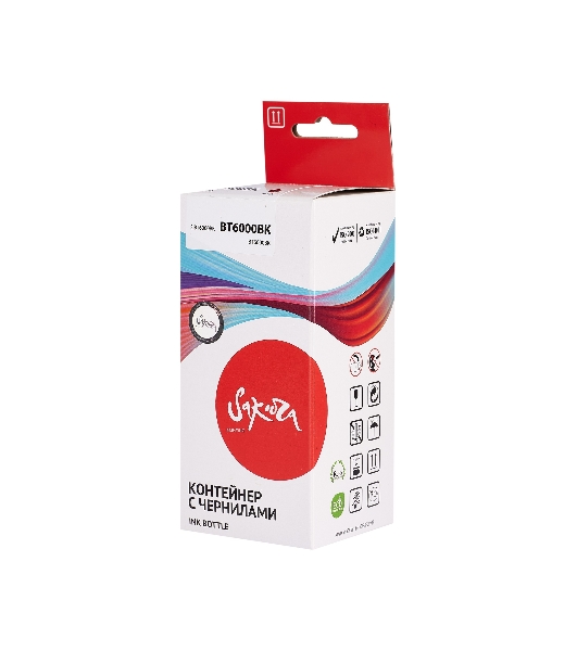 Чернила Sakura BT6000BK для Brother, черный, 7300 к., 140 мл.