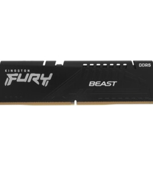 Оперативная память Kingston Fury Beast, DDR5, 8GB (1x8GB), 6000MHz, CL36, DIMM, с радиатором, черный