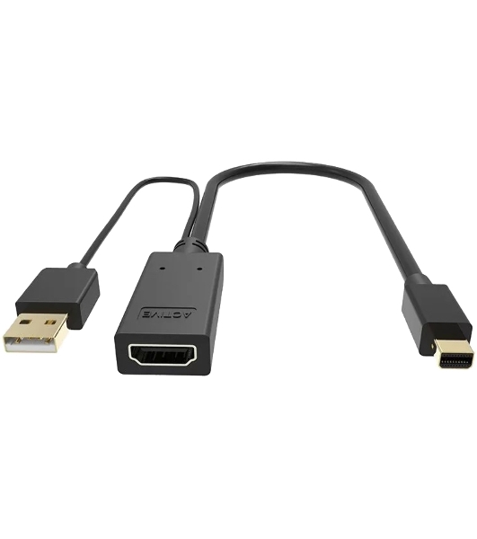Кабель-переходник HDMI(F) +USB---> miniDP(M) 0.15m 4K*30Hz VCOM CG497-0.15