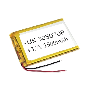 Аккумулятор Li-Pol (батарея) 3*50*70мм 2pin 3.7V/2500mAh