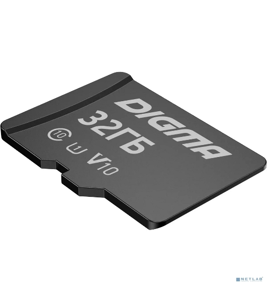 Флеш карта microSDXC 32Gb Class10 Digma CARD10 + adapter
