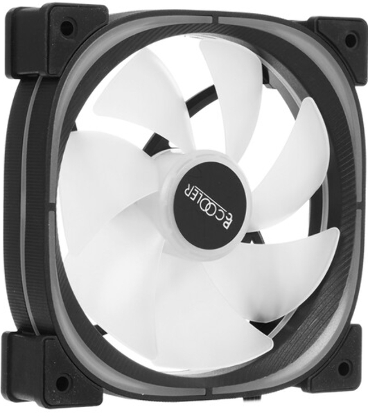 Вентилятор для корпуса PCCooler EF120 ARGb черный, 120 мм, 1500 об/мин, 25.7 дБ, 4 pin